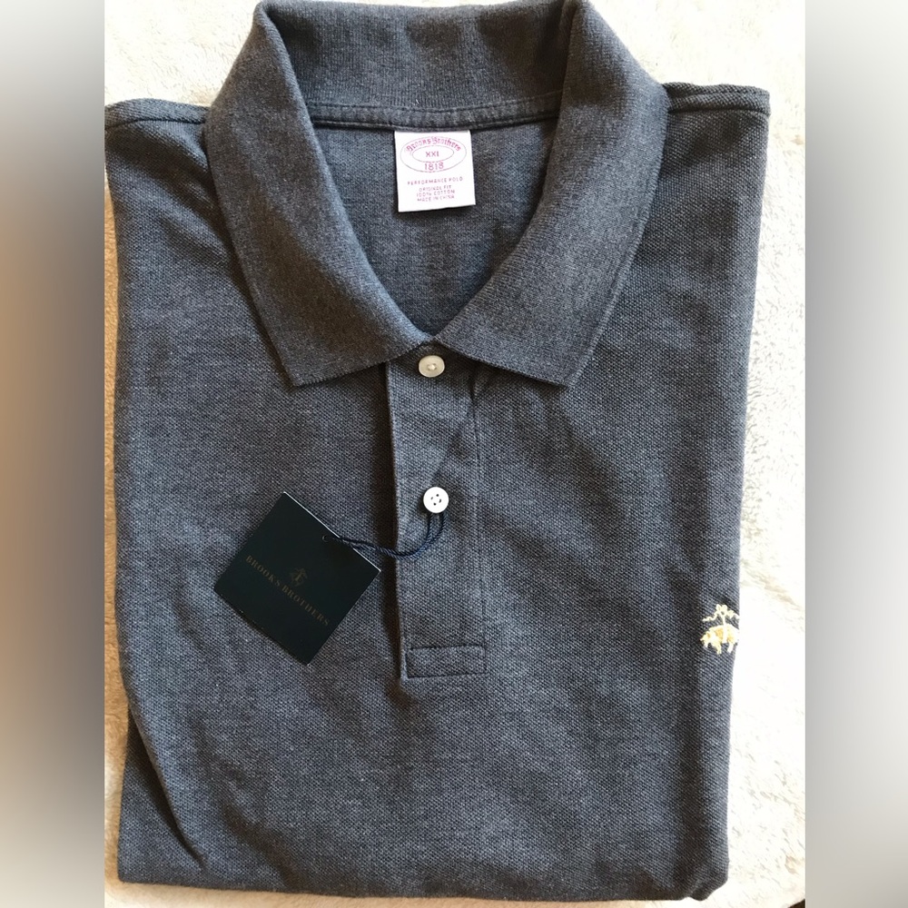 Brooks Brothers Charcoal Grey Polo Shirt